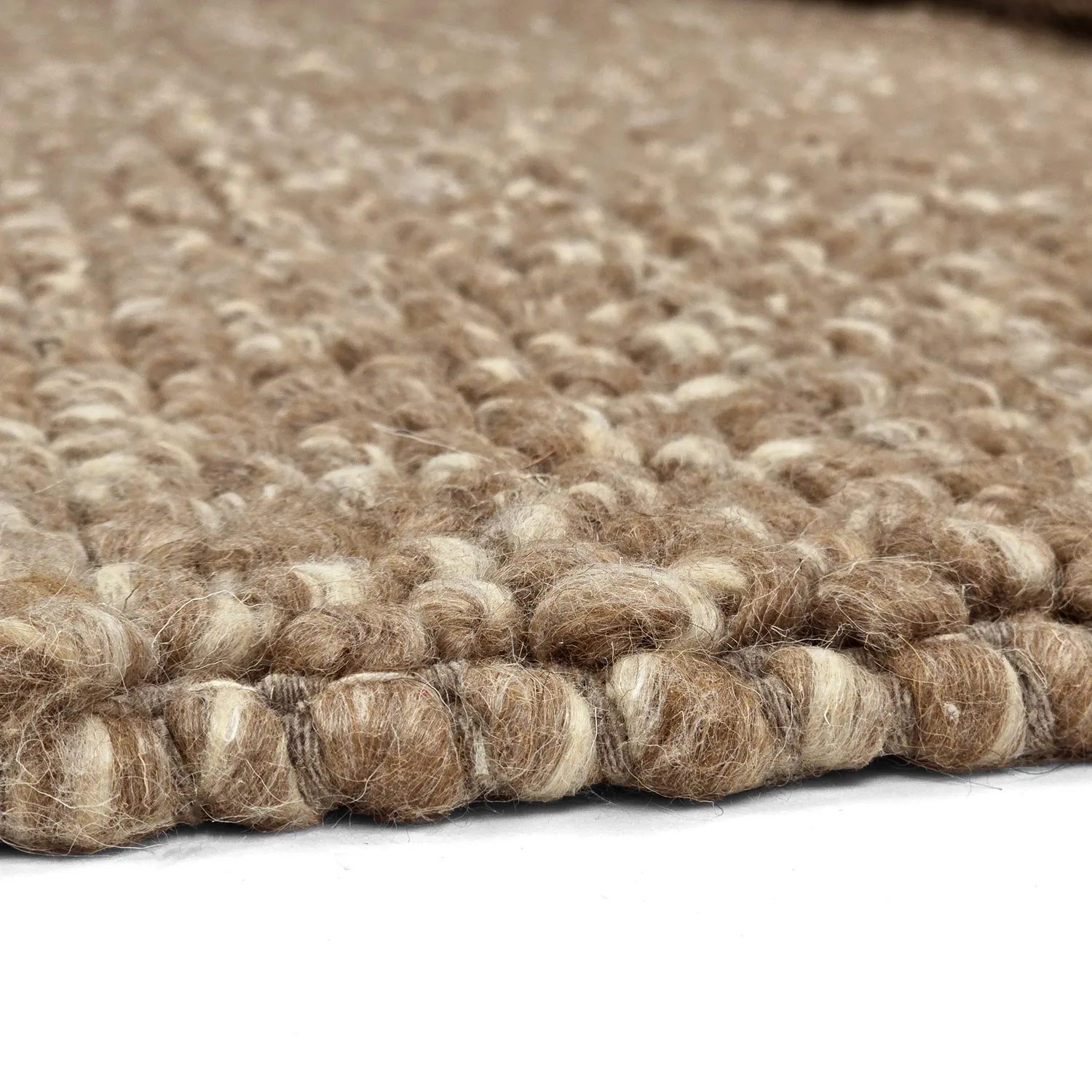 Vlněný koberec - Avafors Wool Bubble (světle hnědá/bílá)