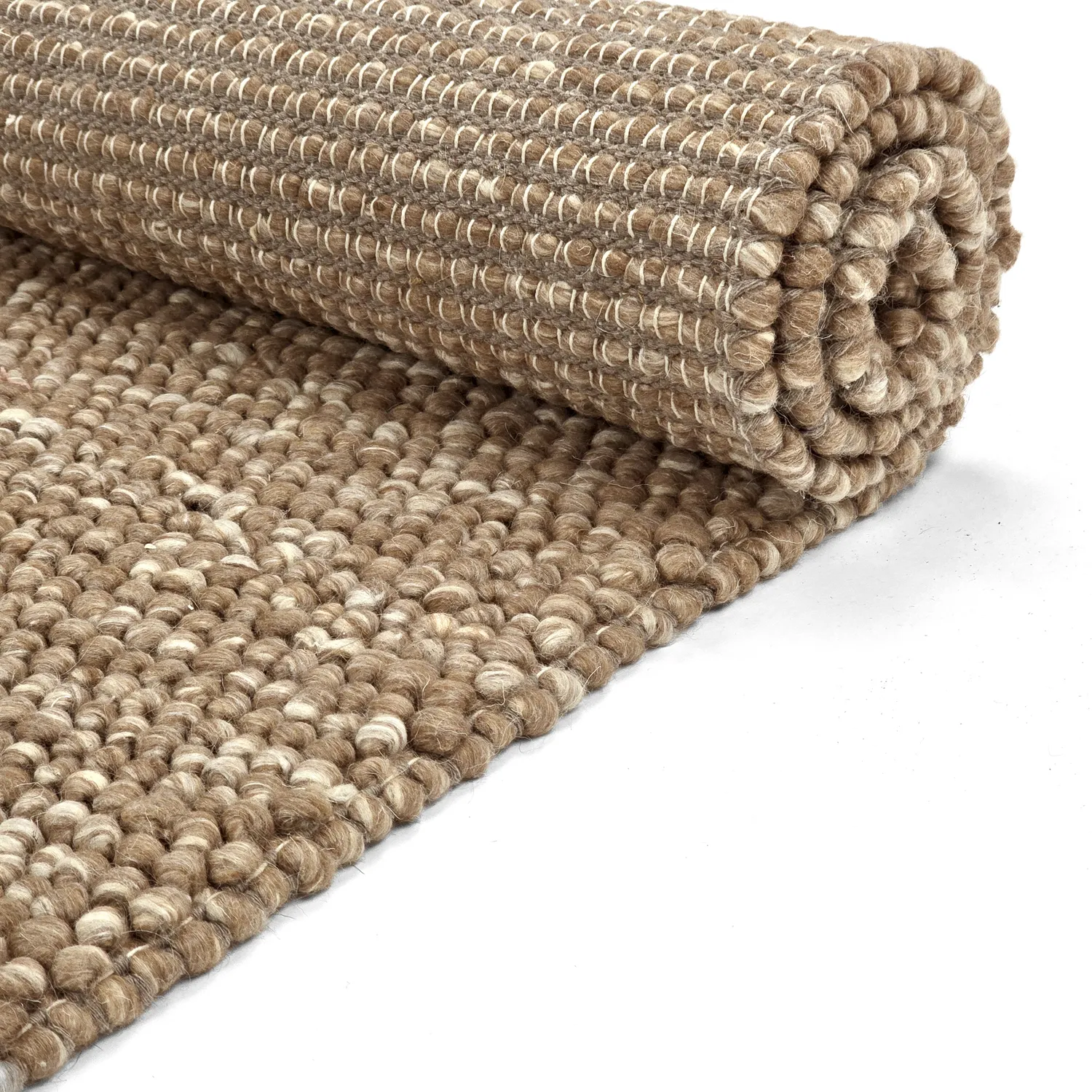 Vlněný koberec - Avafors Wool Bubble (světle hnědá/bílá)