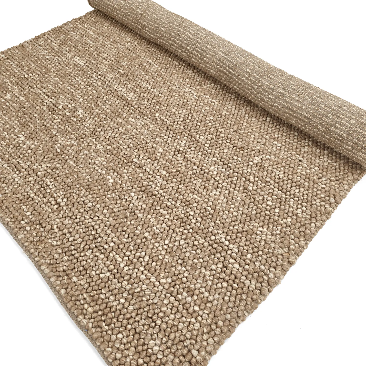 Vlněný koberec - Avafors Wool Bubble (světle hnědá/bílá)
