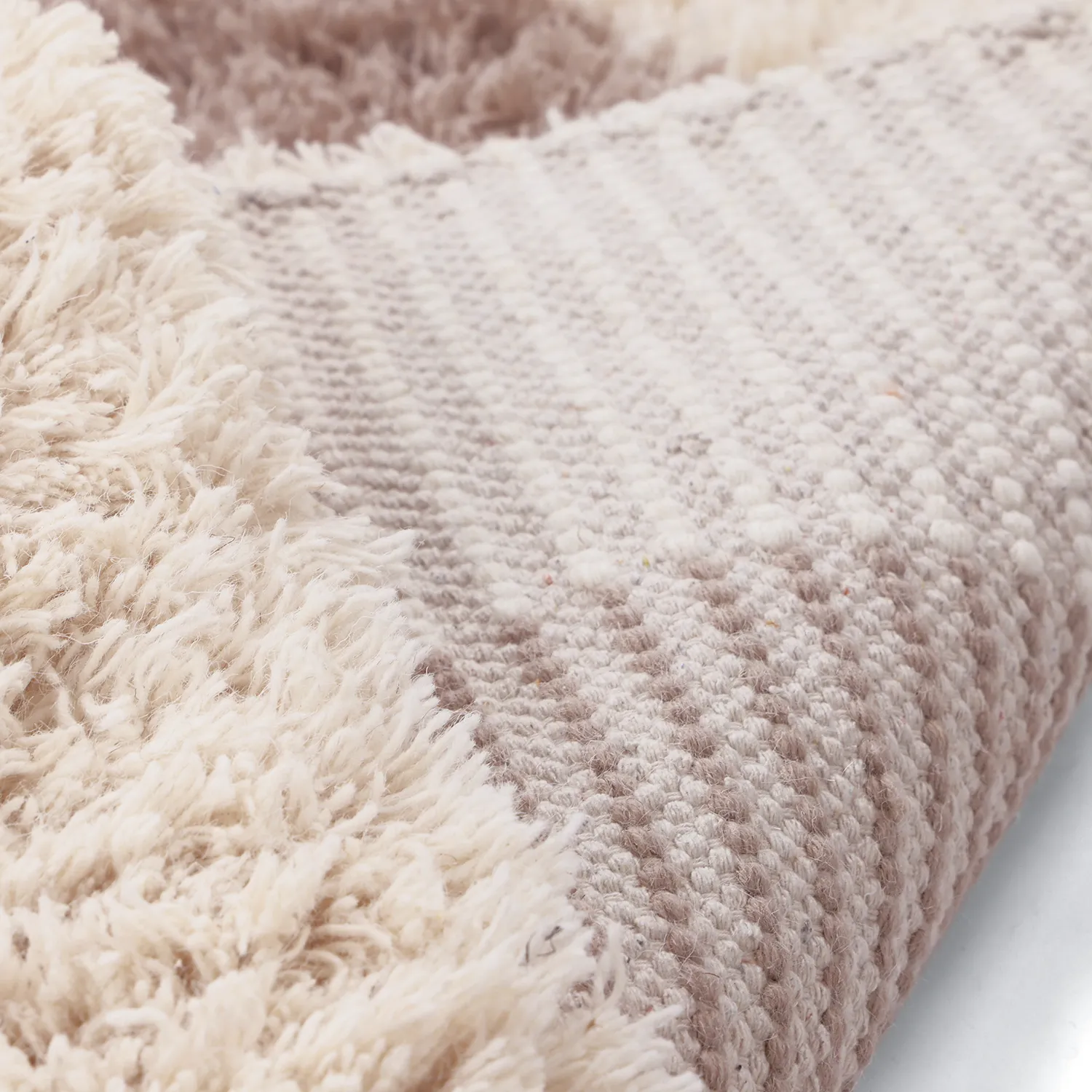 Vlněný koberec - Khenifra Handknot Wool Premium (taupe/krémová)