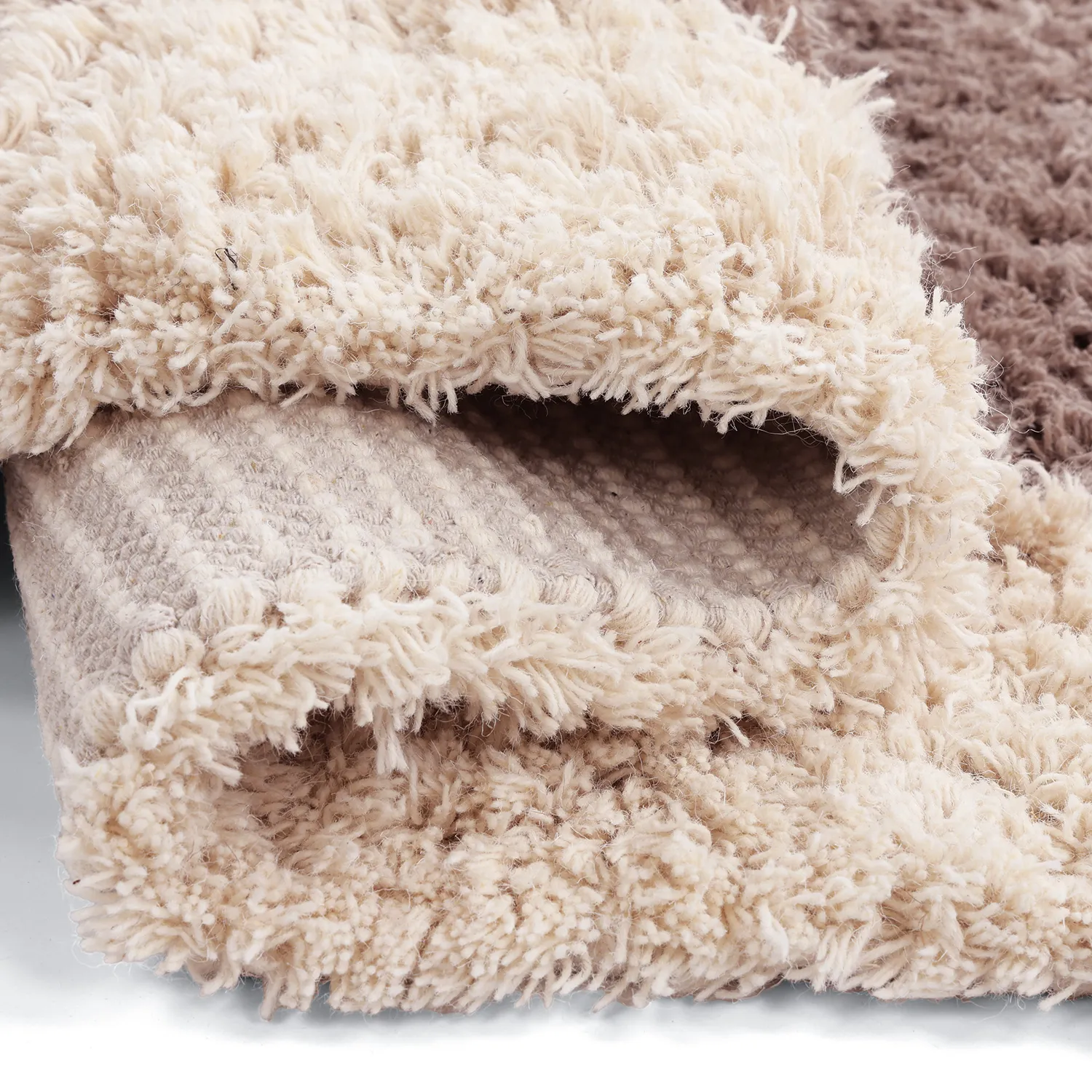 Vlněný koberec - Khenifra Handknot Wool Premium (taupe/krémová)