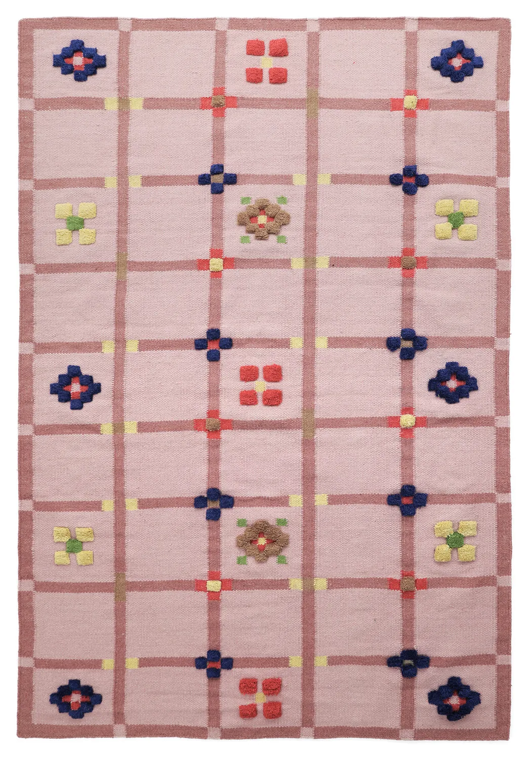 Vlněný koberec - Lausanne Flatweave Tufted Premium (růžový)