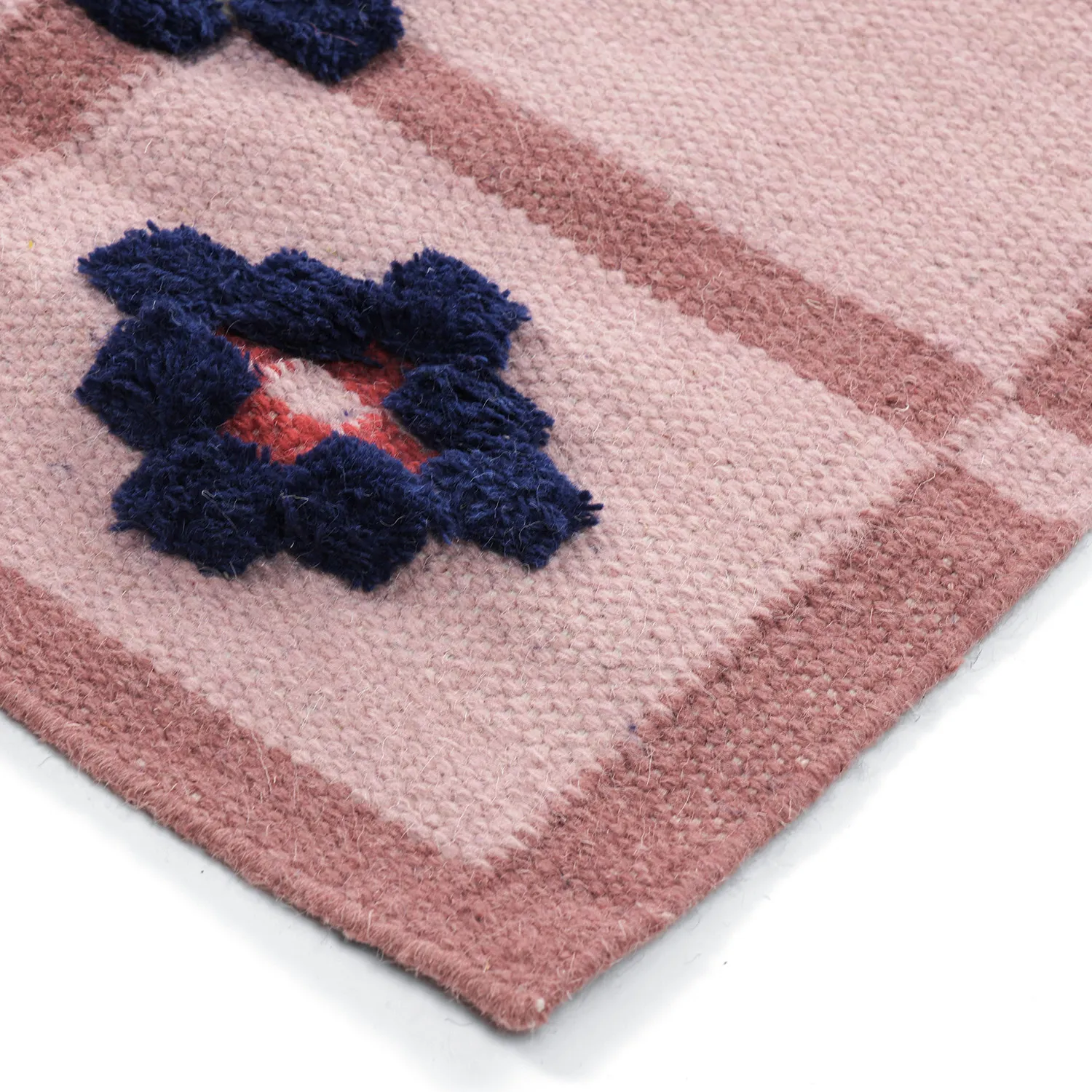 Vlněný koberec - Lausanne Flatweave Tufted Premium (růžový)