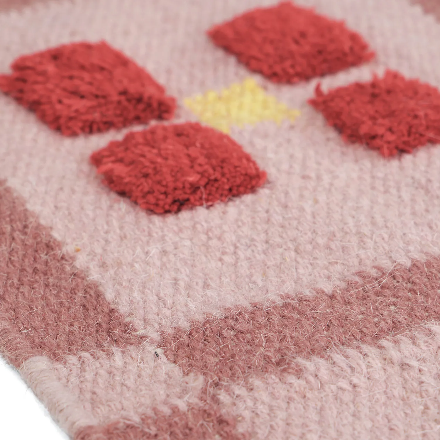 Vlněný koberec - Lausanne Flatweave Tufted Premium (růžový)