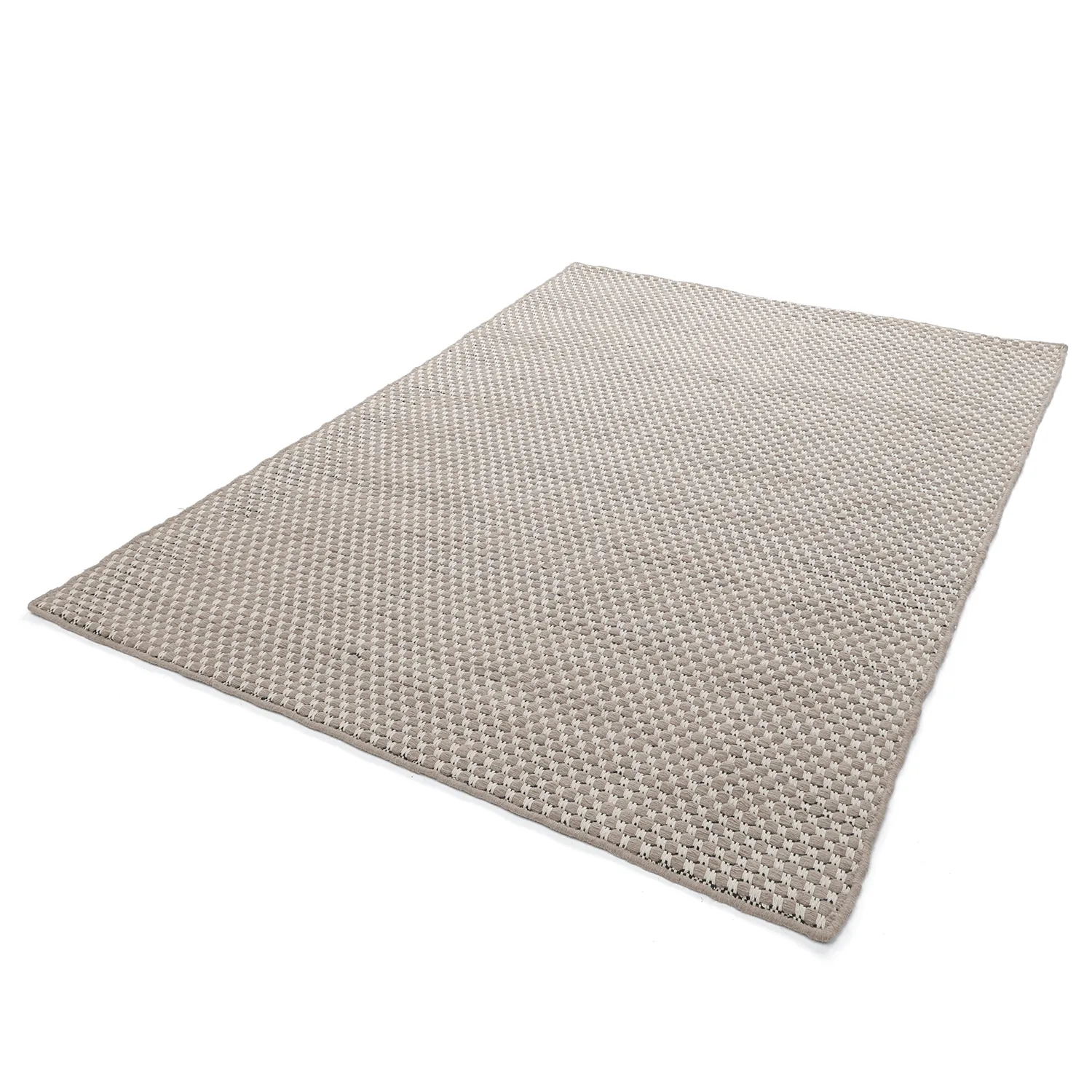 Vlněný koberec - Ovelia (taupe/bílá)