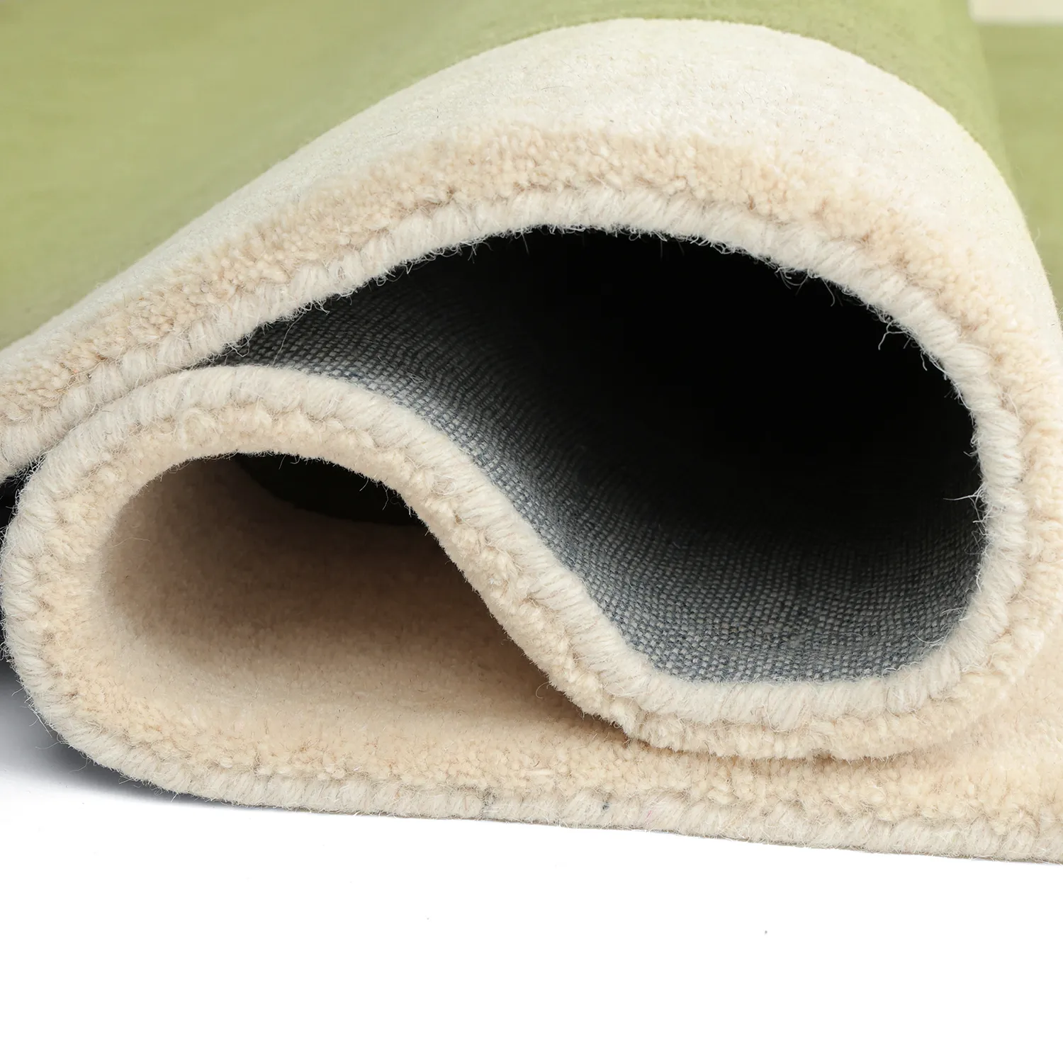 Vlněný koberec - Puri Hand Tufted Wool Premium (zelená/krémová)