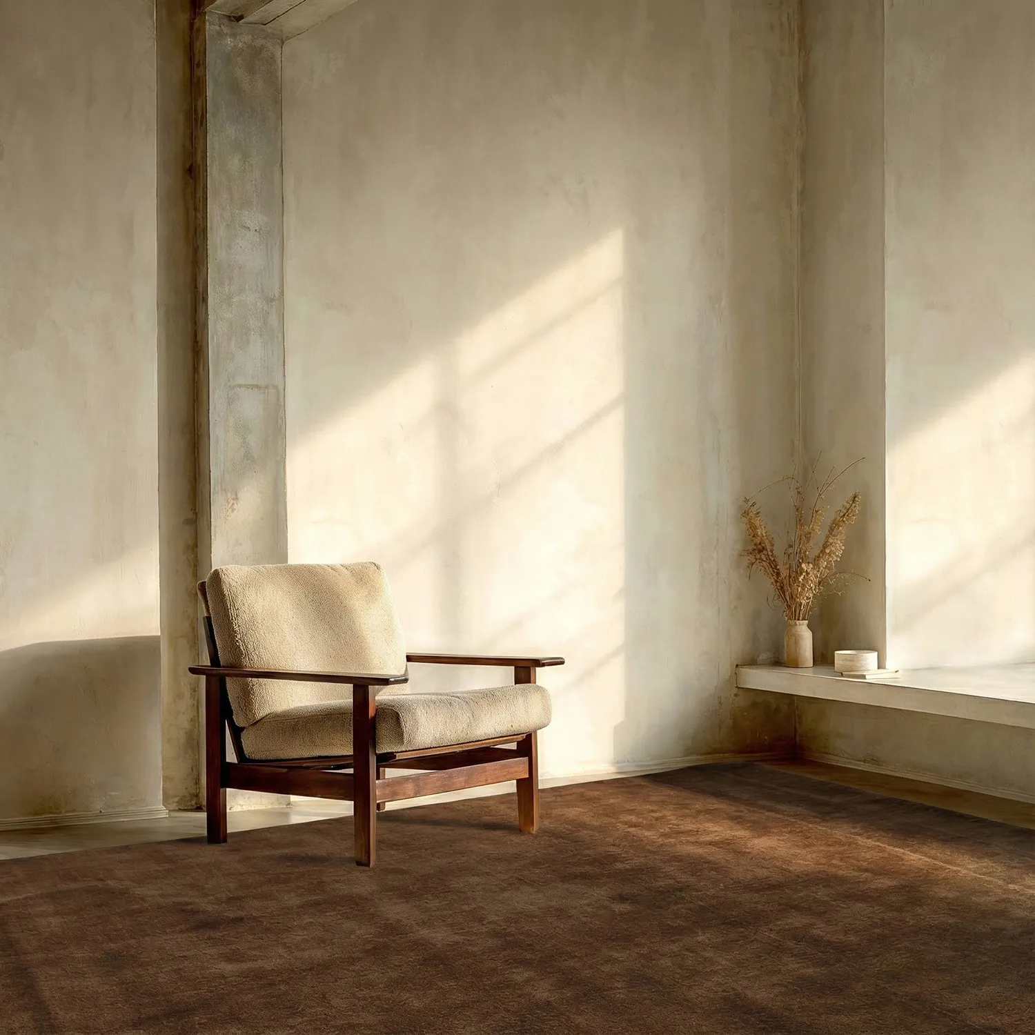 Vlněný koberec - Rozel Handloom Wool Premium (hnědý)