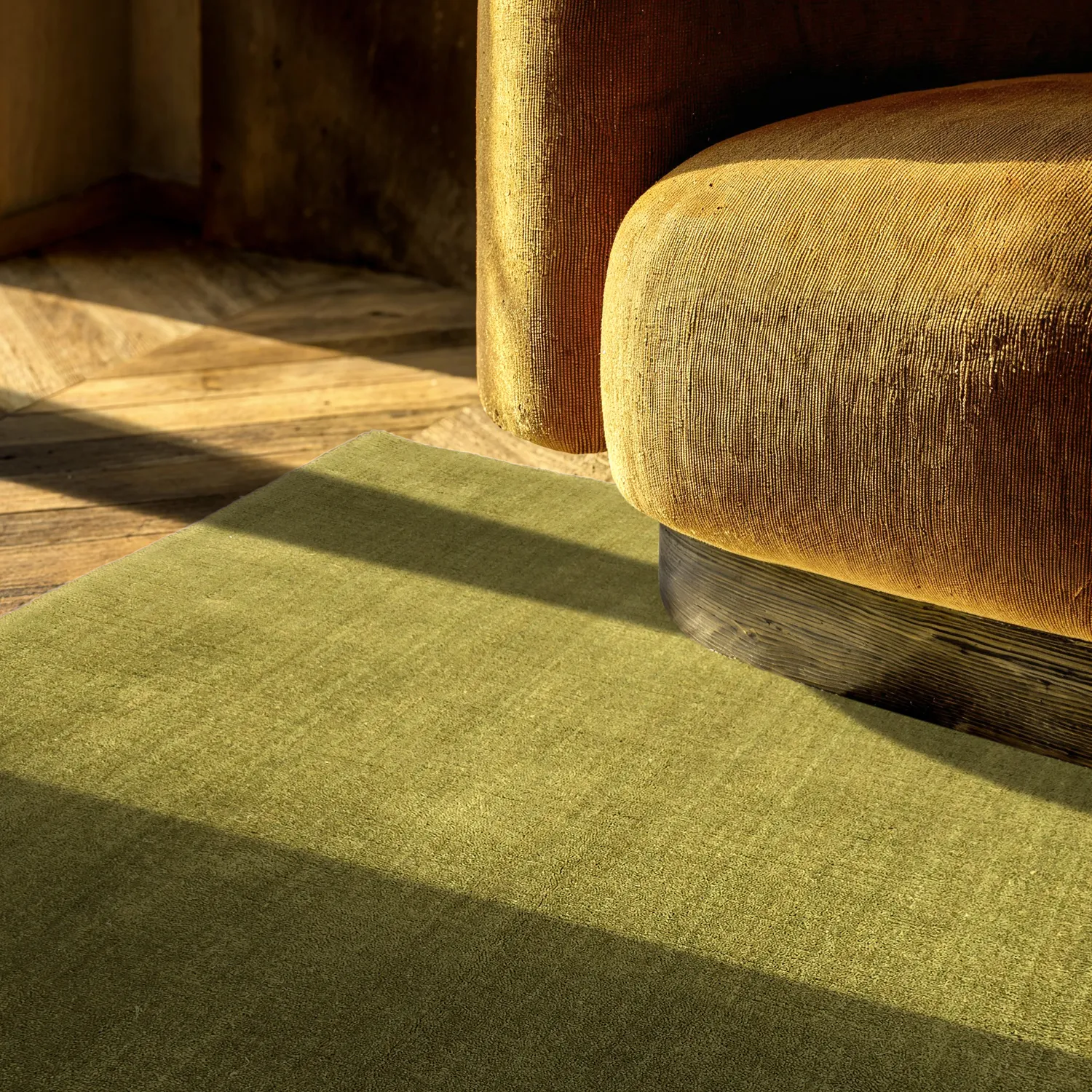 Vlněný koberec - Rozel Handloom Wool Premium (mechová zelená)