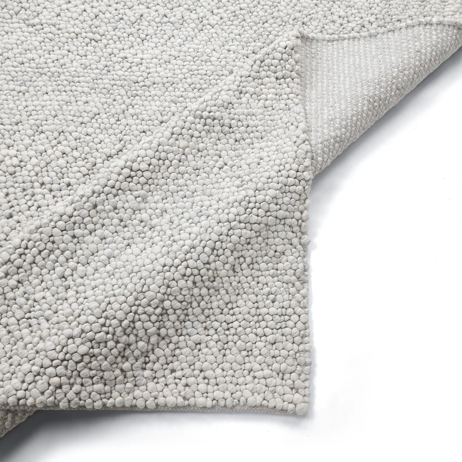 Vlněný koberec - Sala Irregular Wool Bubble (světle šedá melanž)