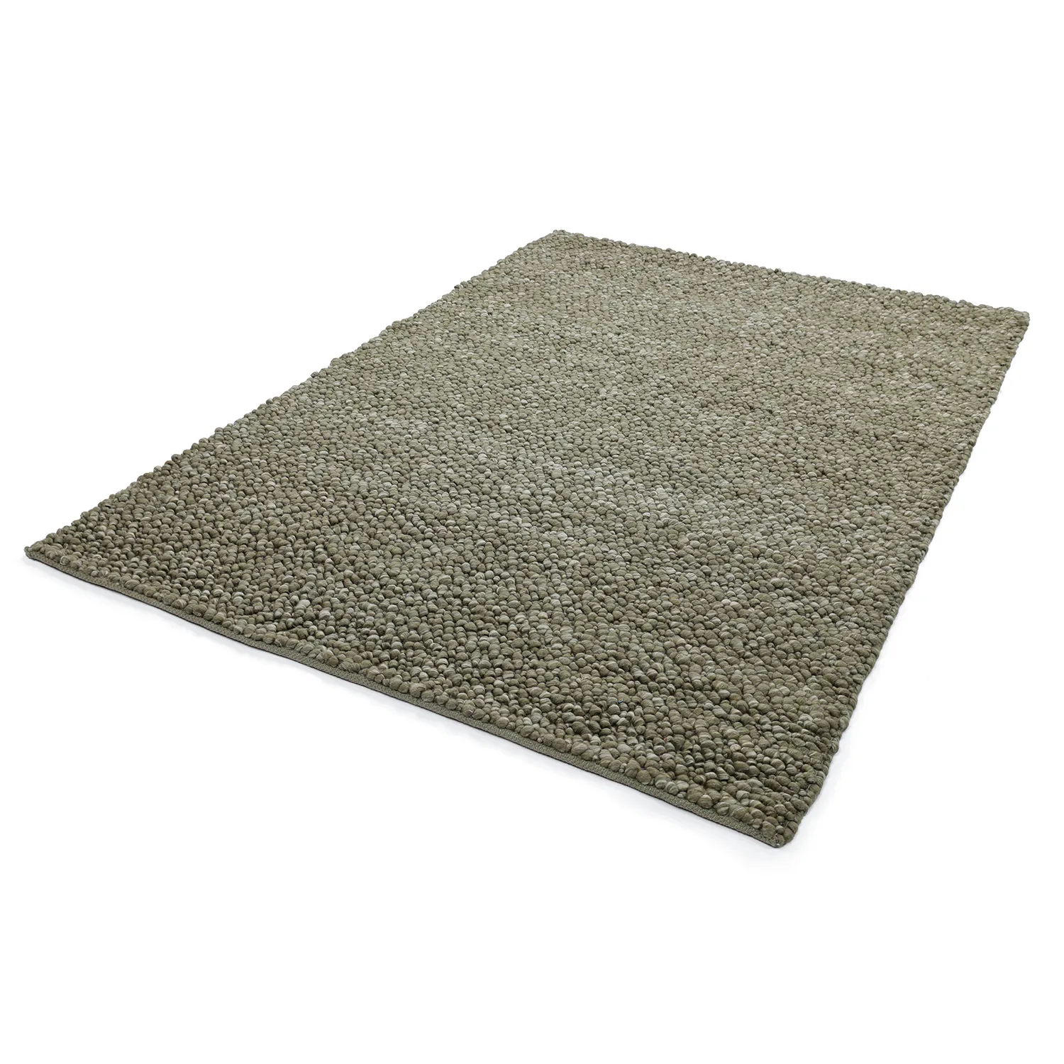 Vlněný koberec - Sala Irregular Wool Bubble (mechově zelená/bílá melanž)