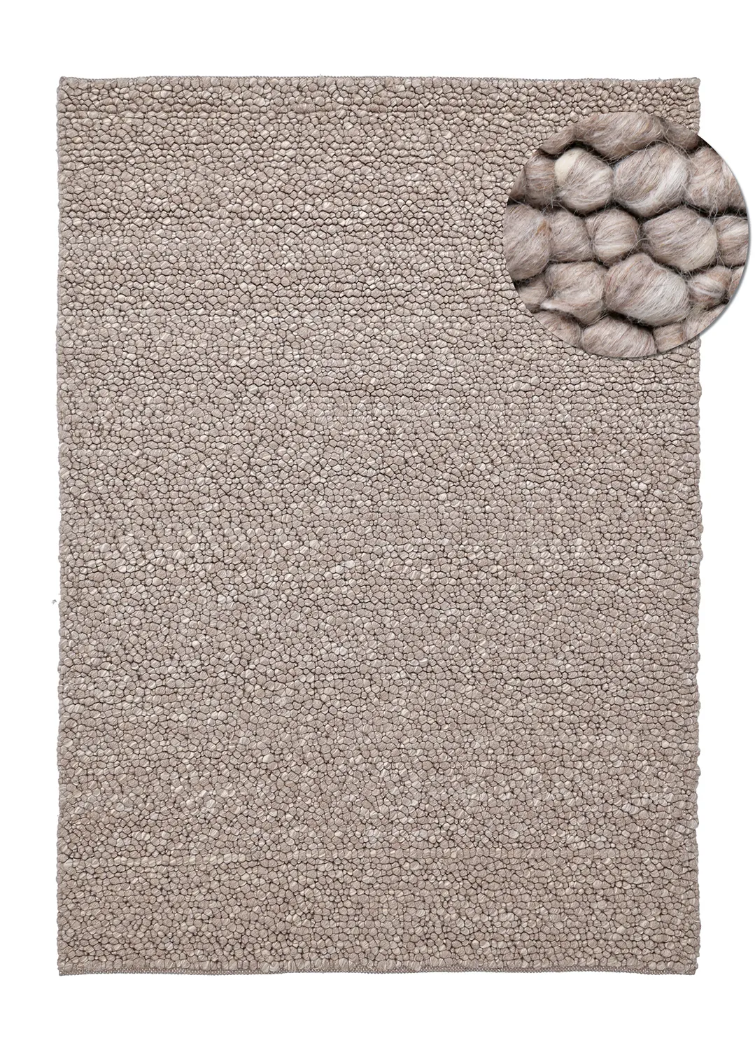 Vlněný koberec - Sala Irregular Wool Bubble (taupe/bílá melanž)