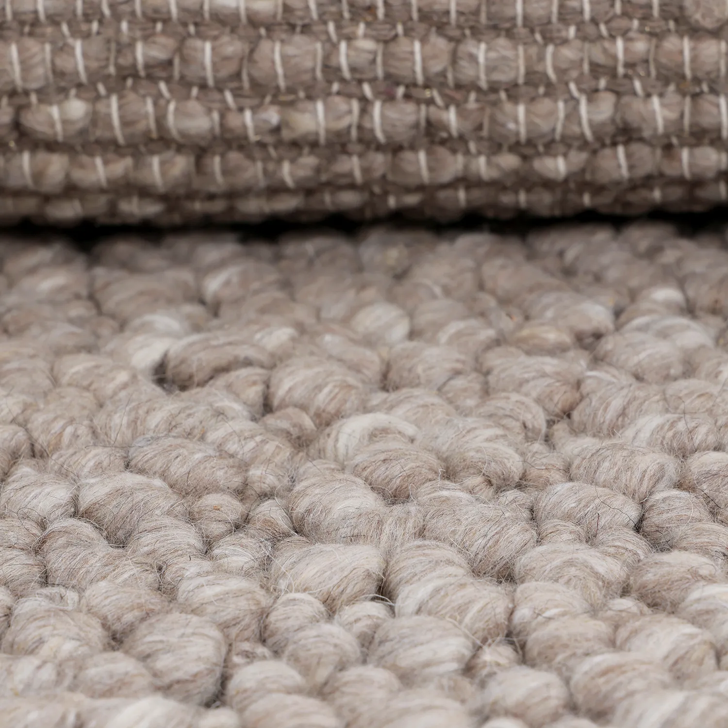Vlněný koberec - Sala Irregular Wool Bubble (taupe/bílá melanž)