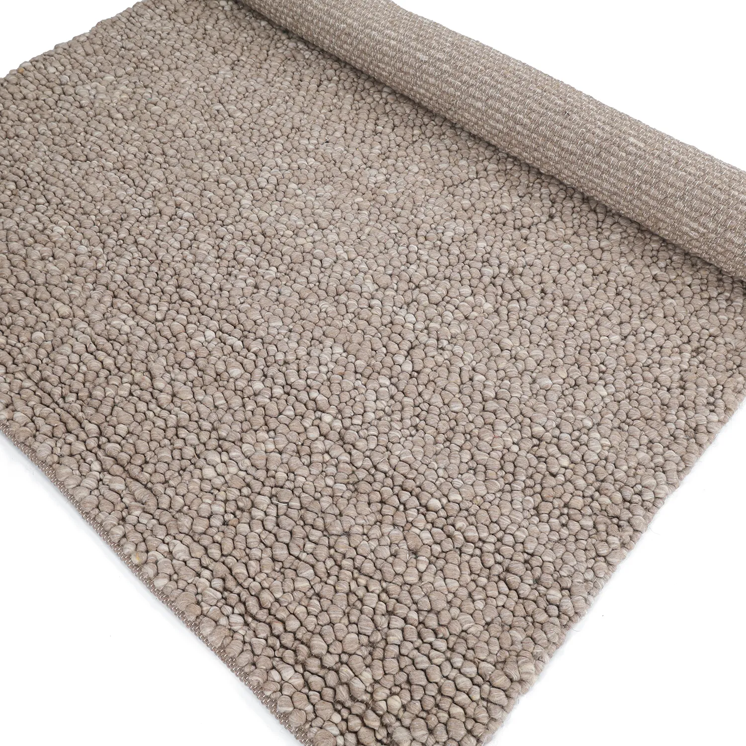 Vlněný koberec - Sala Irregular Wool Bubble (taupe/bílá melanž)
