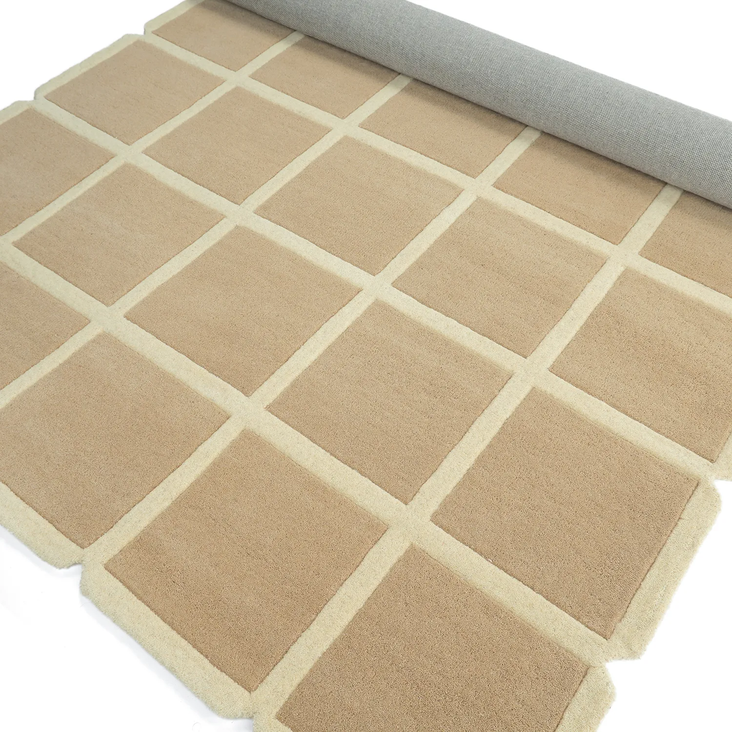 Vlněný koberec - Syl Hand Tufted Wool Premium (béžová/krémová)