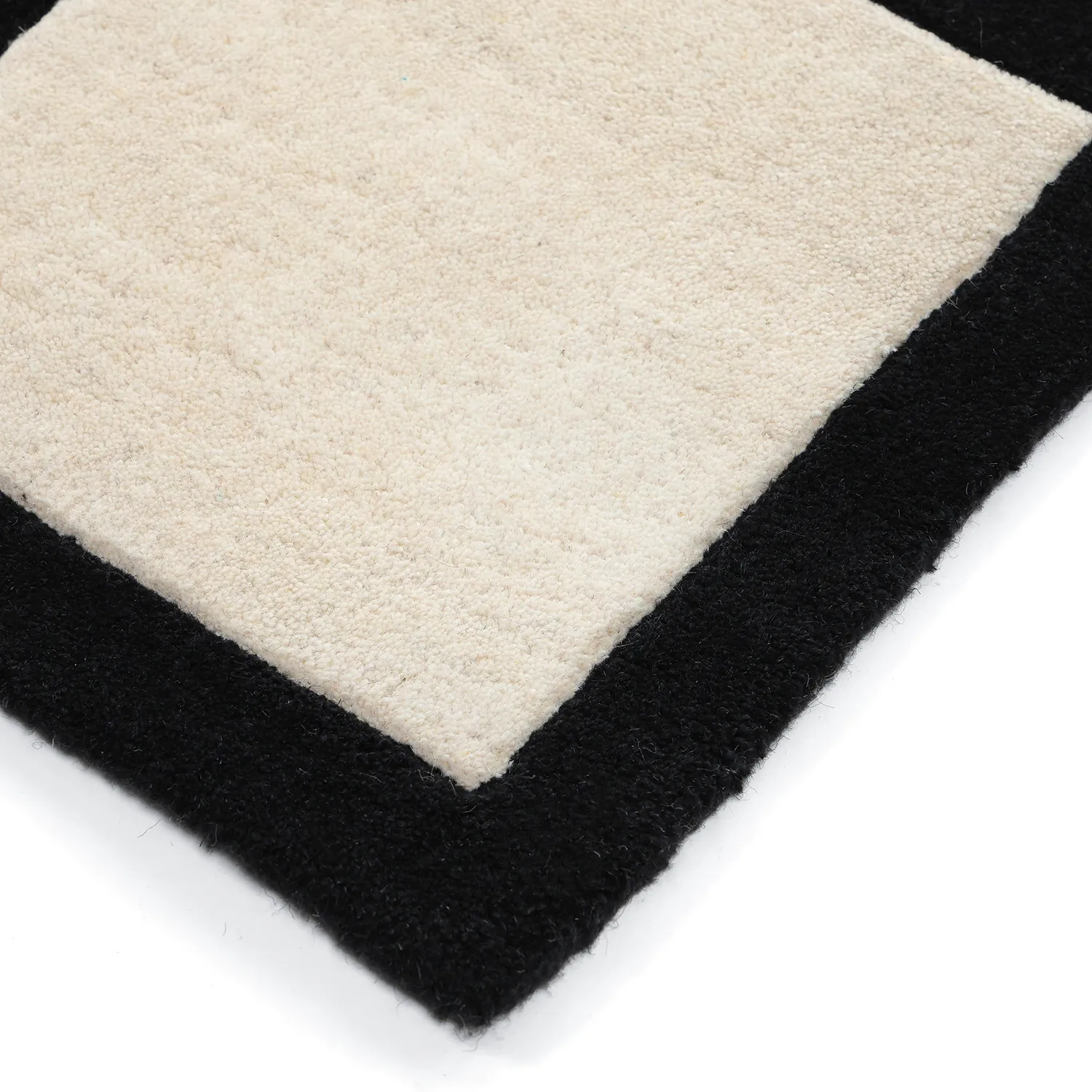 Vlněný koberec - Syl Hand Tufted Wool Premium (černá/bílá)