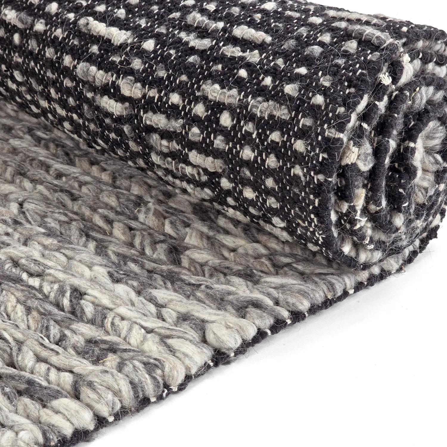 Vlněný koberec - Talvia Braided Wool (tmavě šedá)