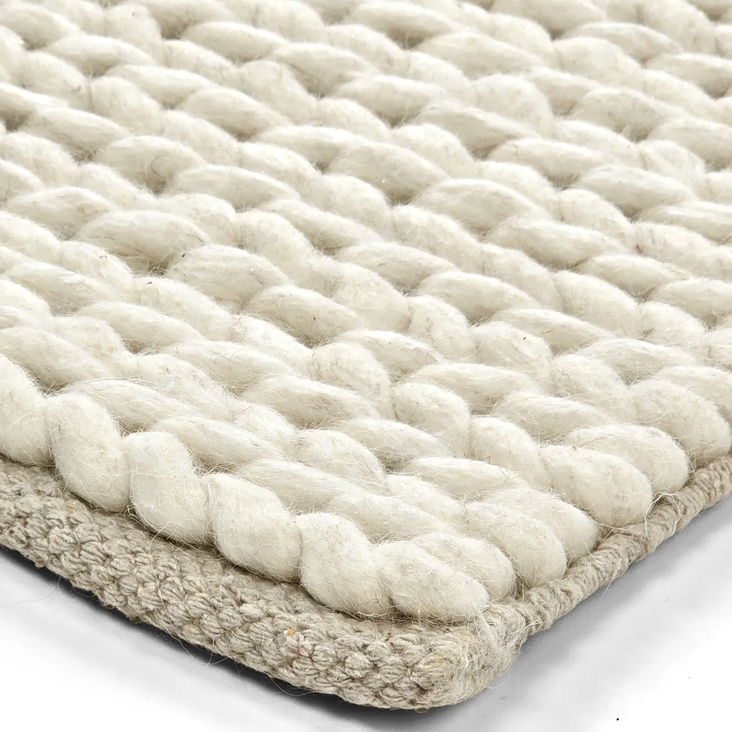 Vlněný koberec - Talvia Braided Wool (špinavě bílá)