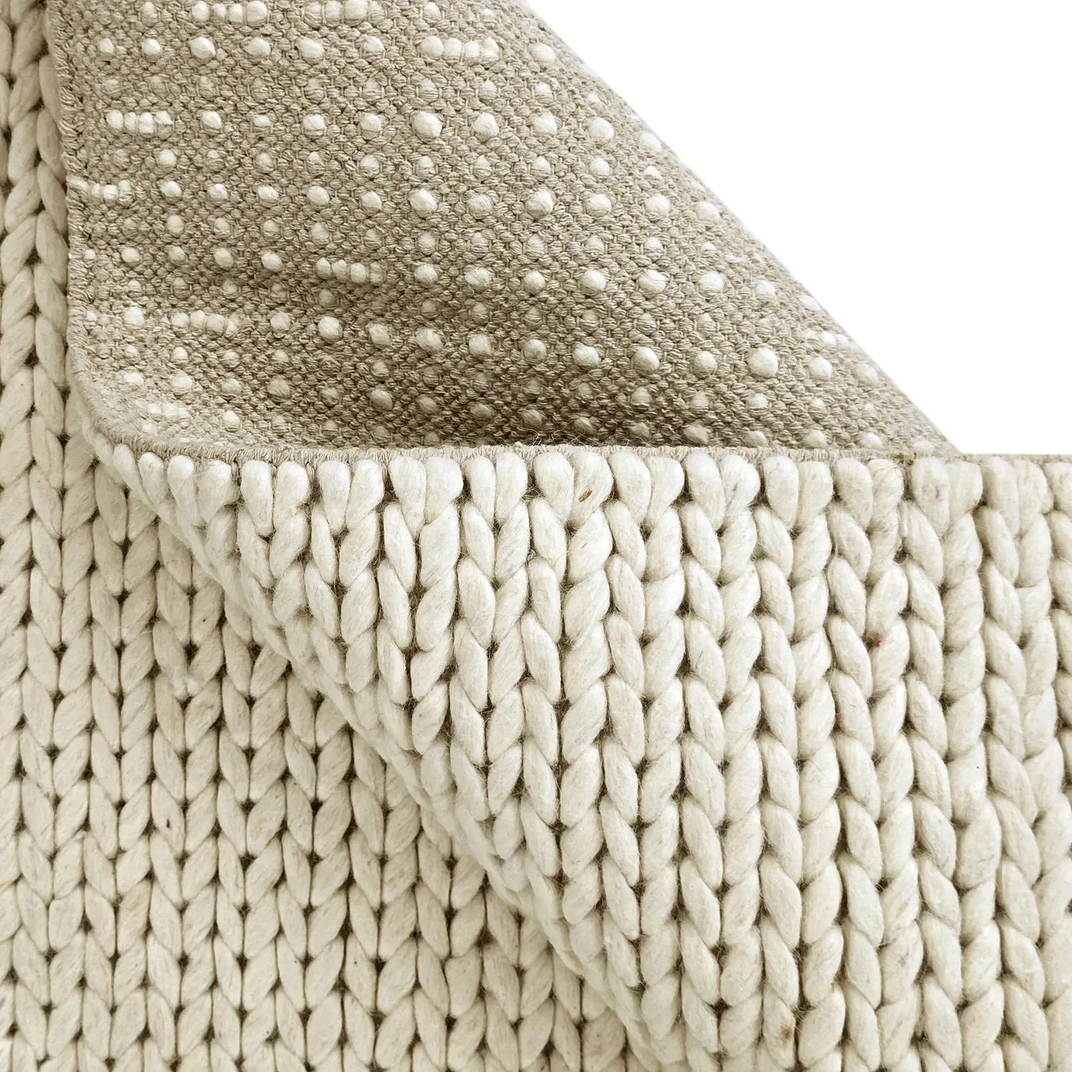 Vlněný koberec - Talvia Braided Wool (špinavě bílá)