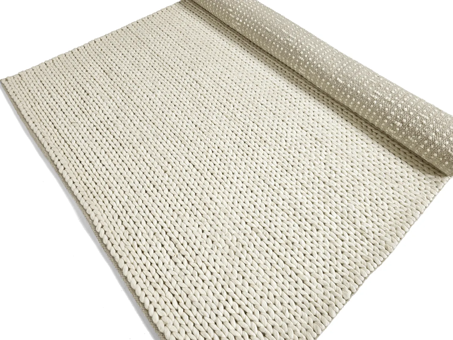 Vlněný koberec - Talvia Braided Wool (špinavě bílá)
