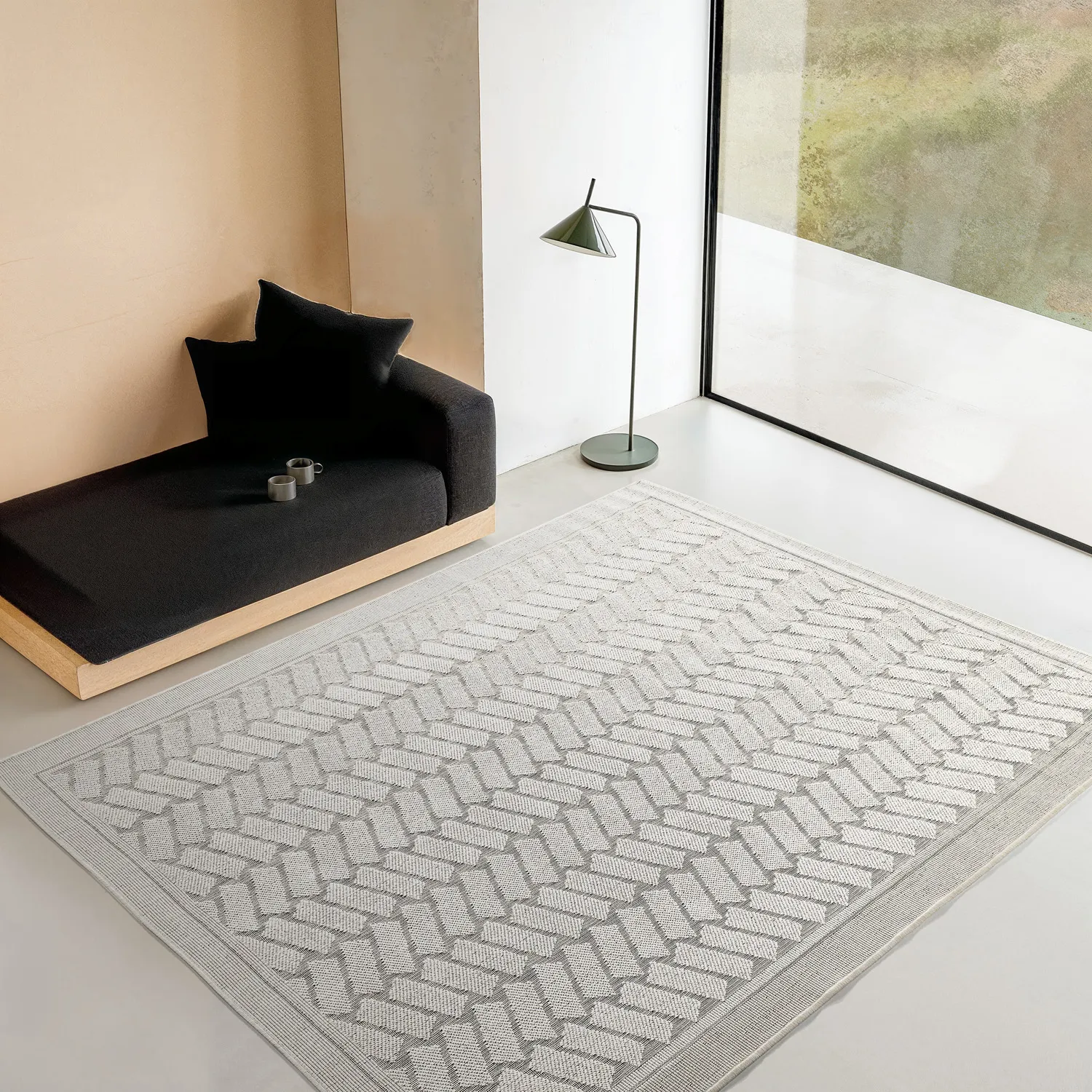 Koberec Indoor/Outdoor - Aria (špinavě bílá)