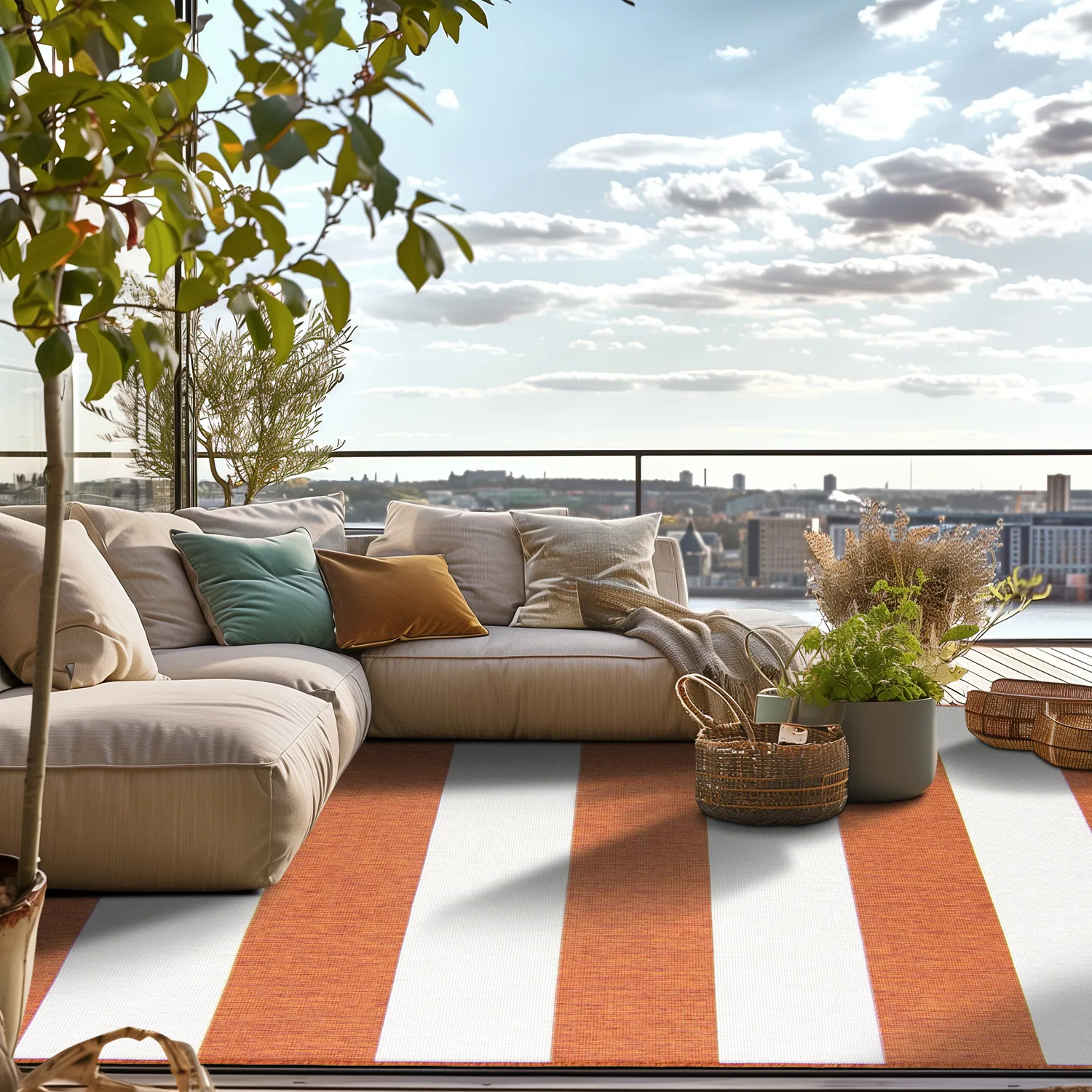 Koberec Indoor/Outdoor - Santana (pomerančový)