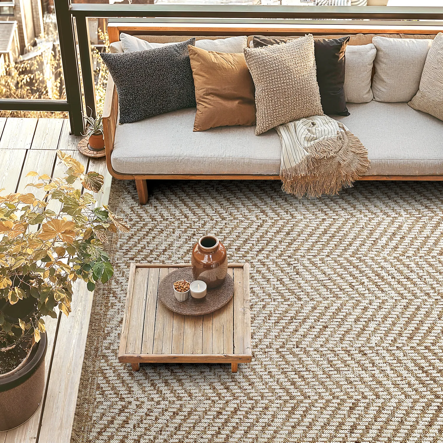 Koberec Indoor/Outdoor - Donora (hnědý)