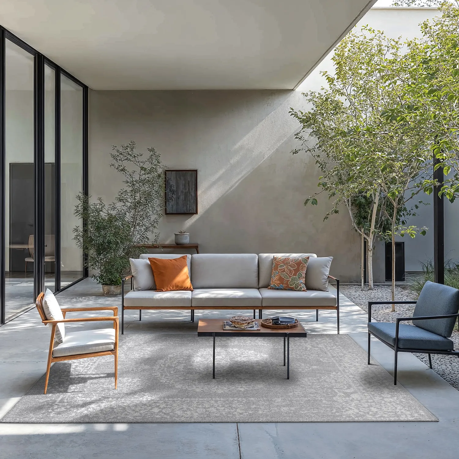 Koberec Indoor/Outdoor - Ellstin (šedá)