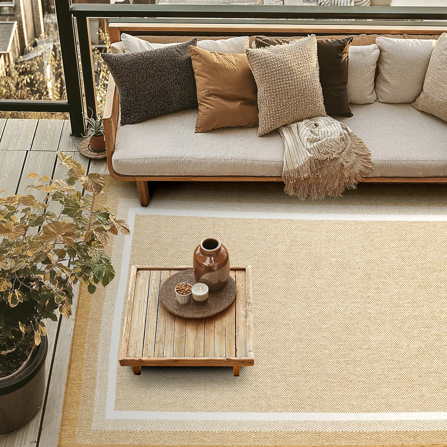 Koberec Indoor/Outdoor - Mason (juta)