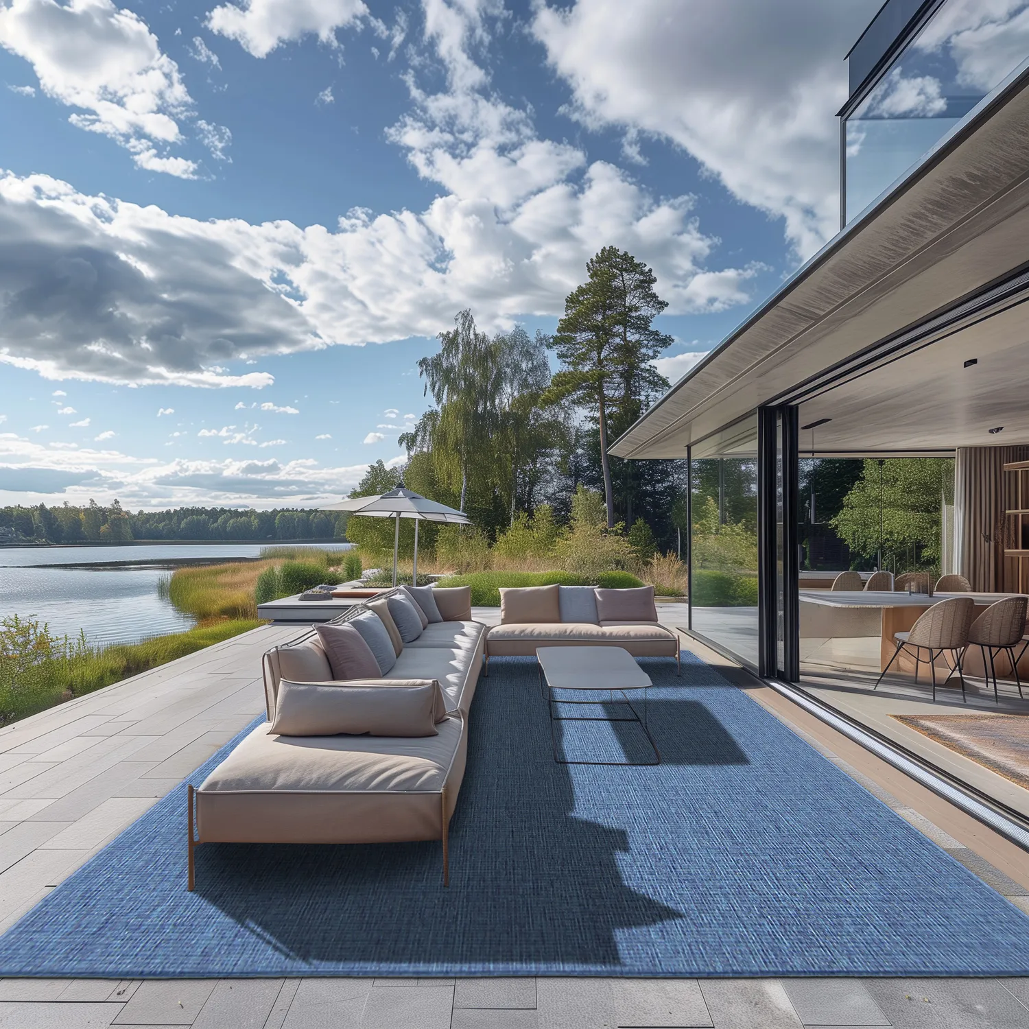 Koberec Indoor/Outdoor - Monsanto (modrý)