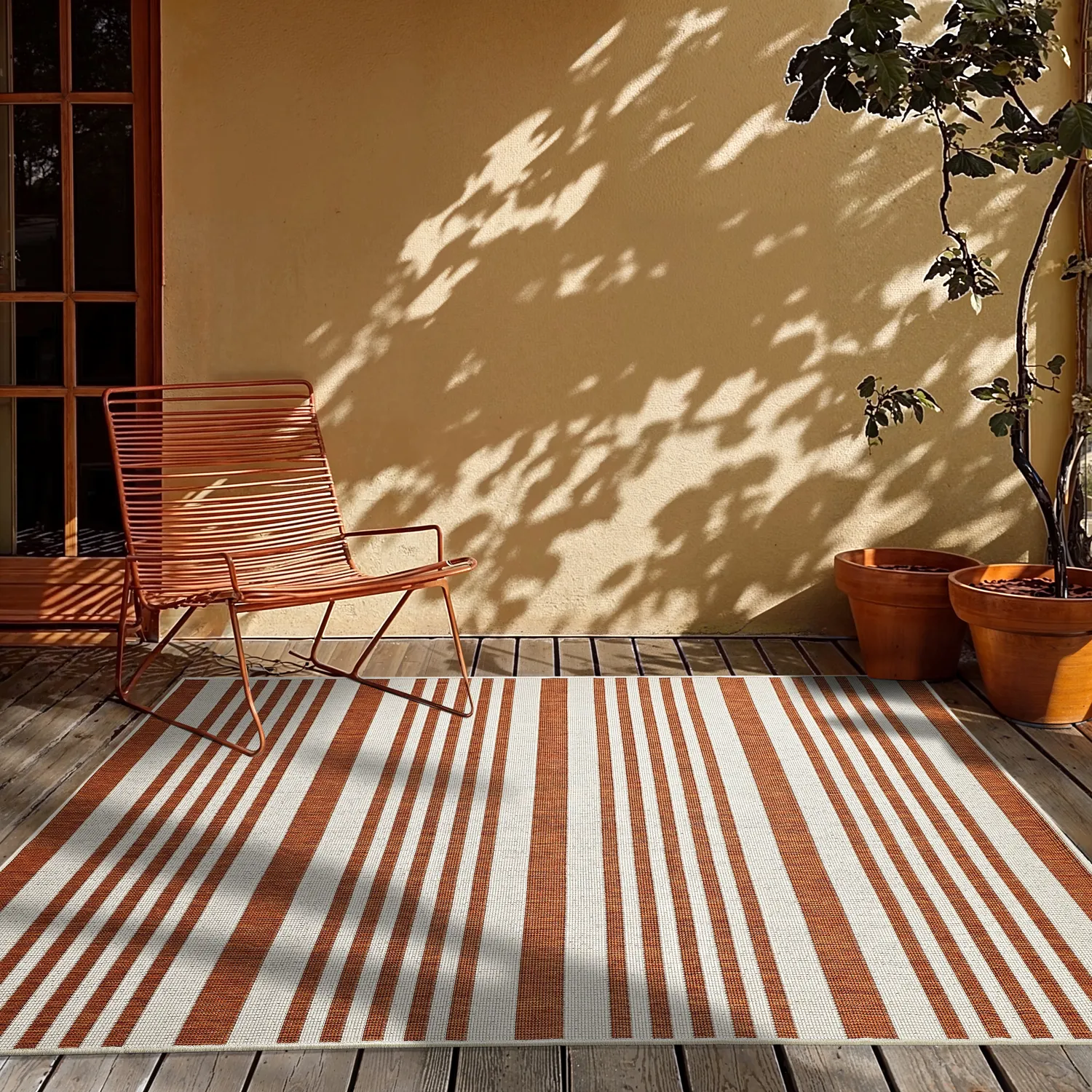 Koberec Indoor/Outdoor - Riley (pomerančový)
