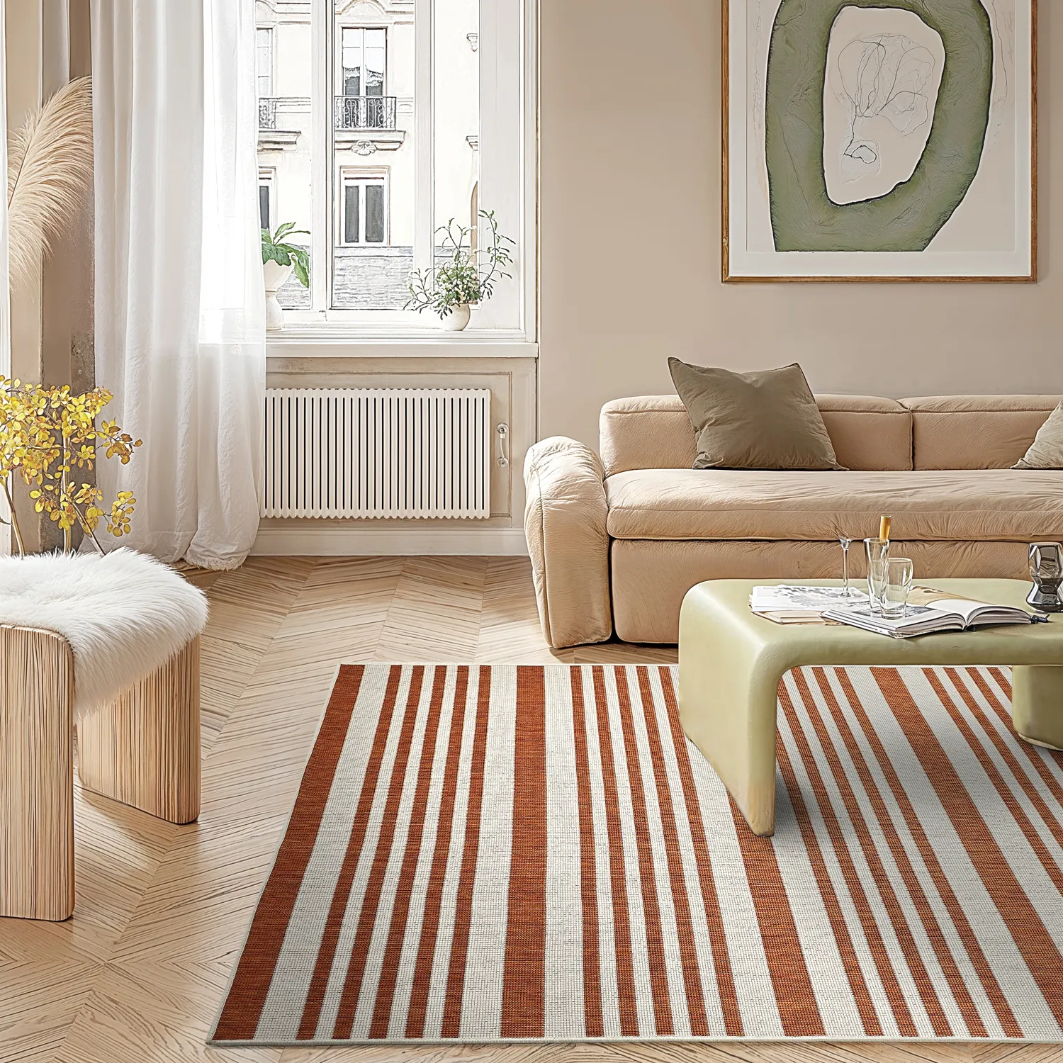 Koberec Indoor/Outdoor - Riley (pomerančový)