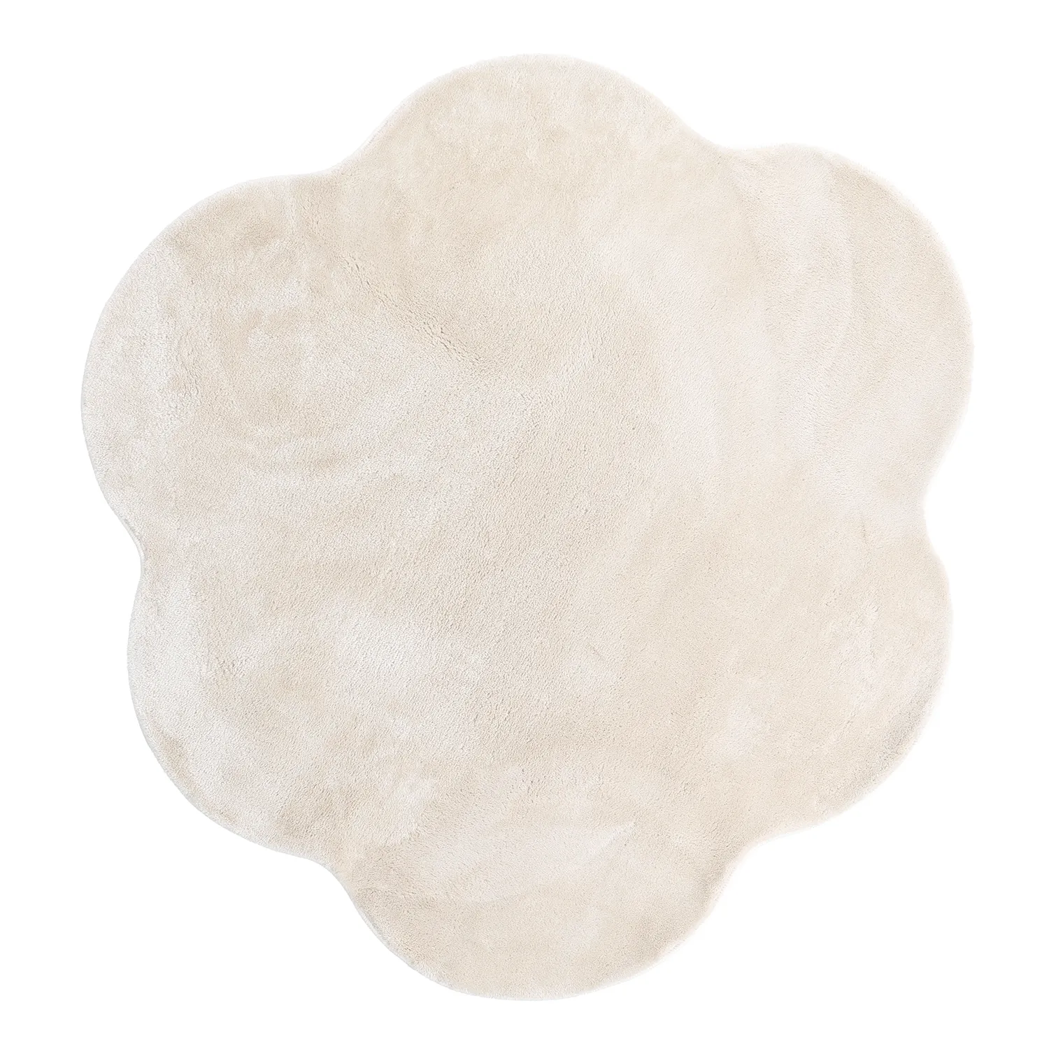 Kulatý Vlnitý Koberec - Aranga Super Soft Fur (béžový)