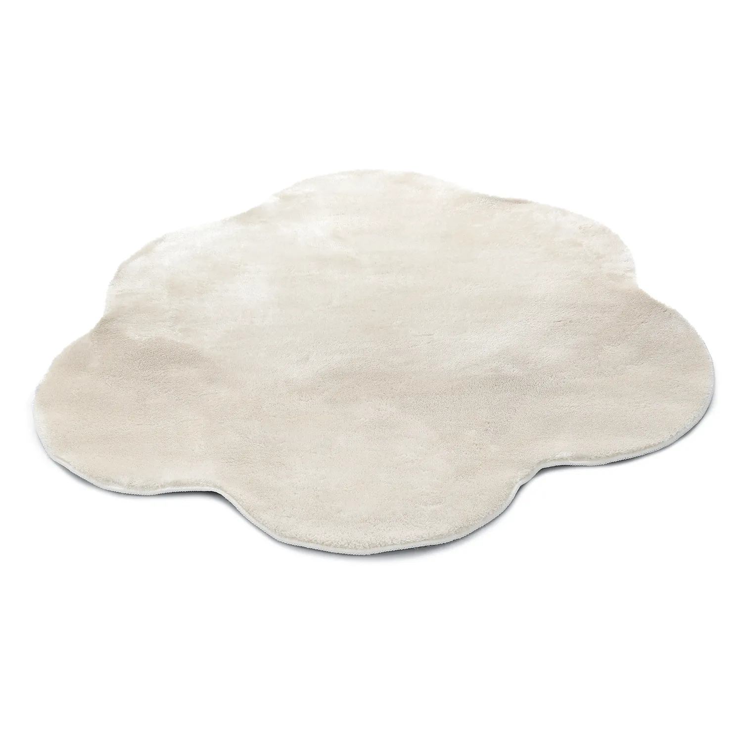 Kulatý Vlnitý Koberec - Aranga Super Soft Fur (béžový)