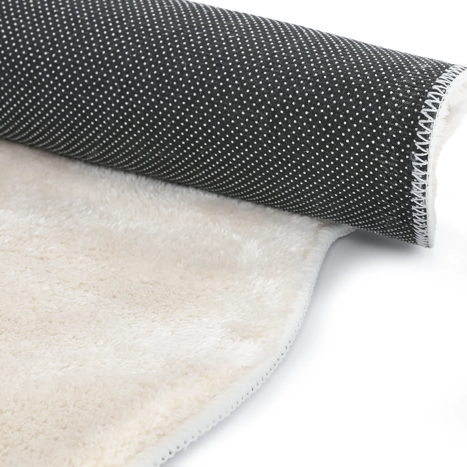 Kulatý Vlnitý Koberec - Aranga Super Soft Fur (béžový)