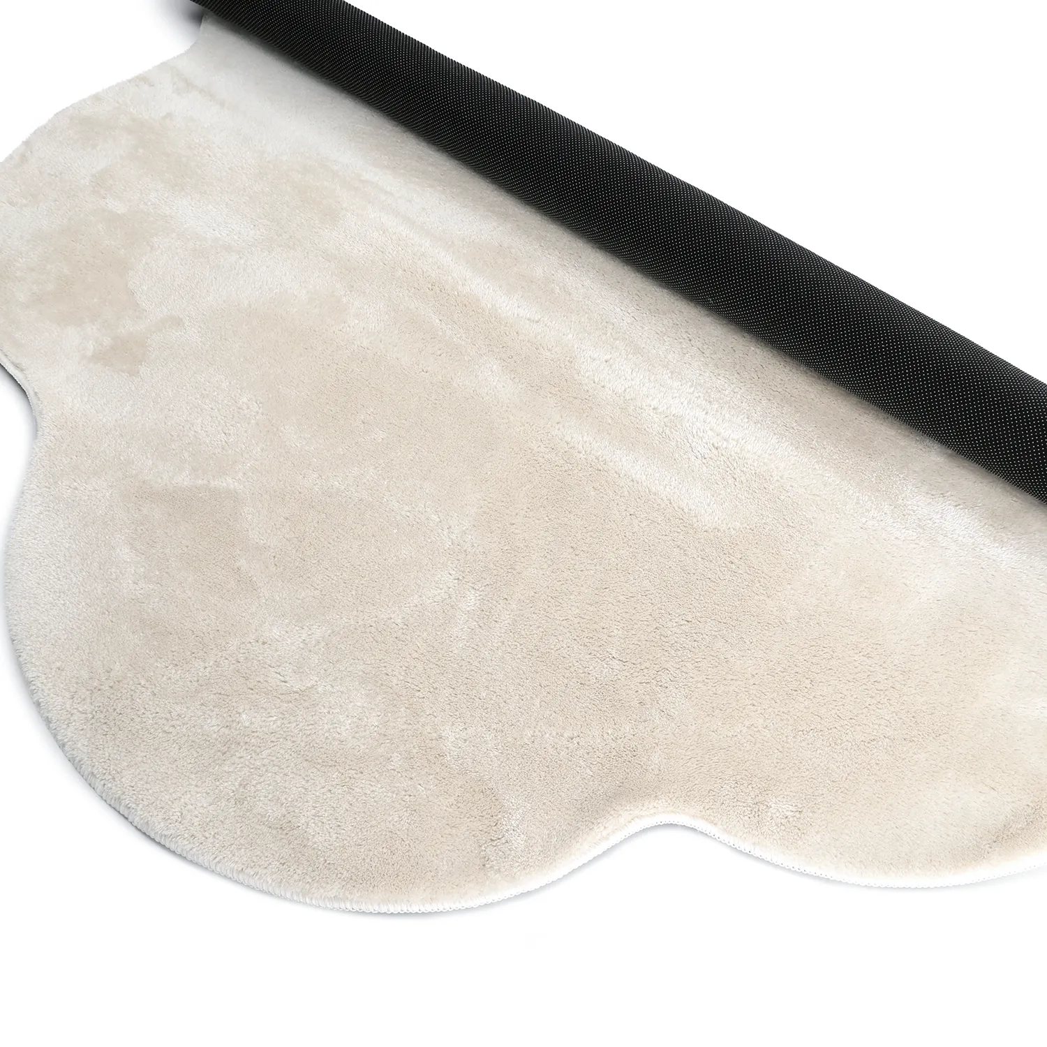 Kulatý Vlnitý Koberec - Aranga Super Soft Fur (béžový)