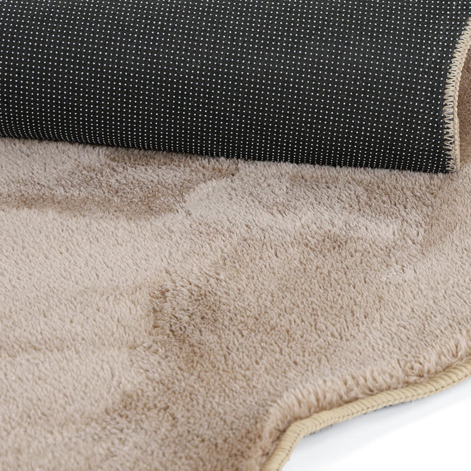 Kulatý Vlnitý Koberec - Aranga Super Soft Fur (hnědý)