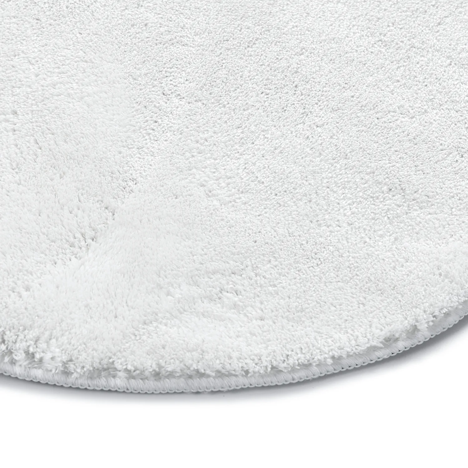 Kulatý Vlnitý Koberec - Aranga Super Soft Fur (bílý)