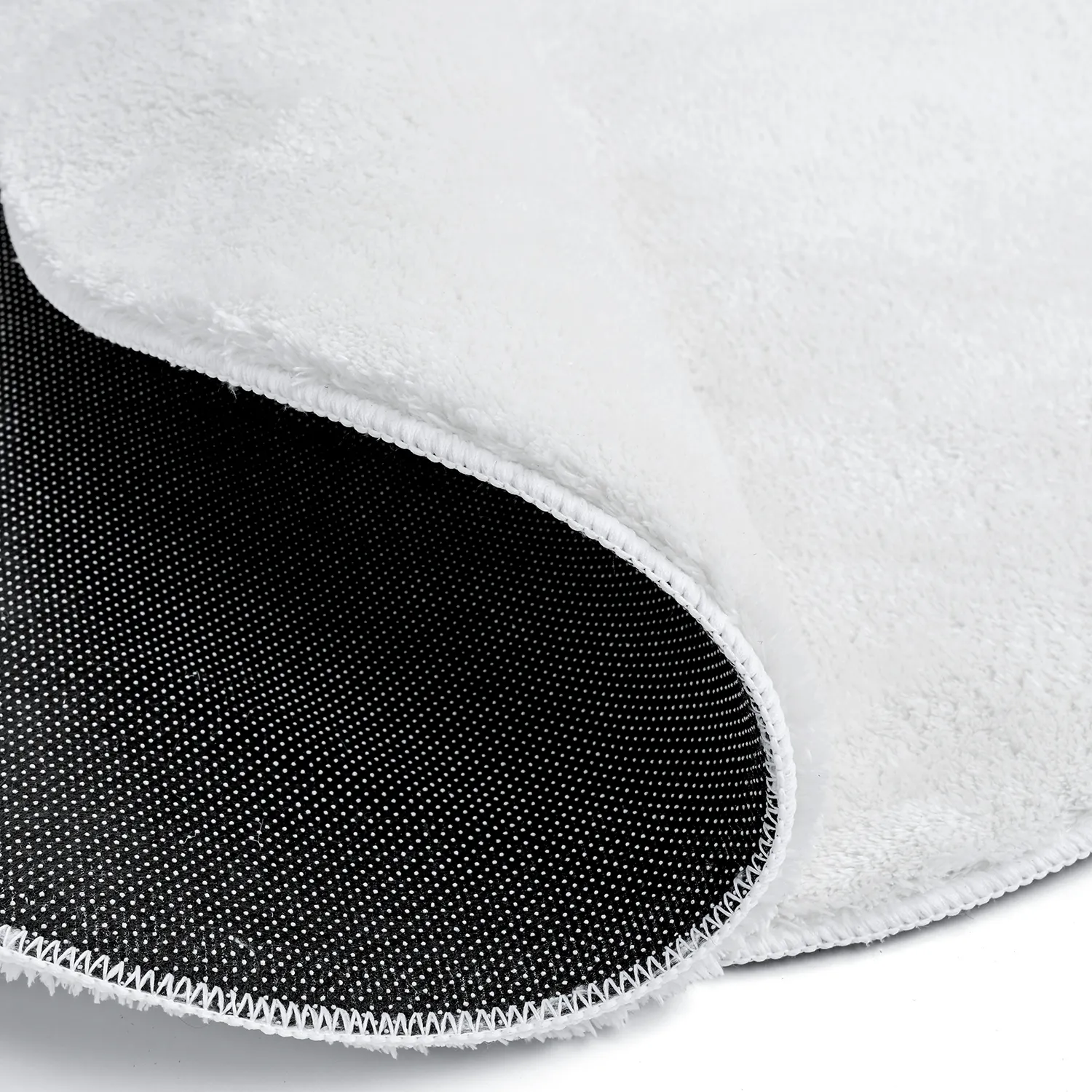 Kulatý Vlnitý Koberec - Aranga Super Soft Fur (bílý)