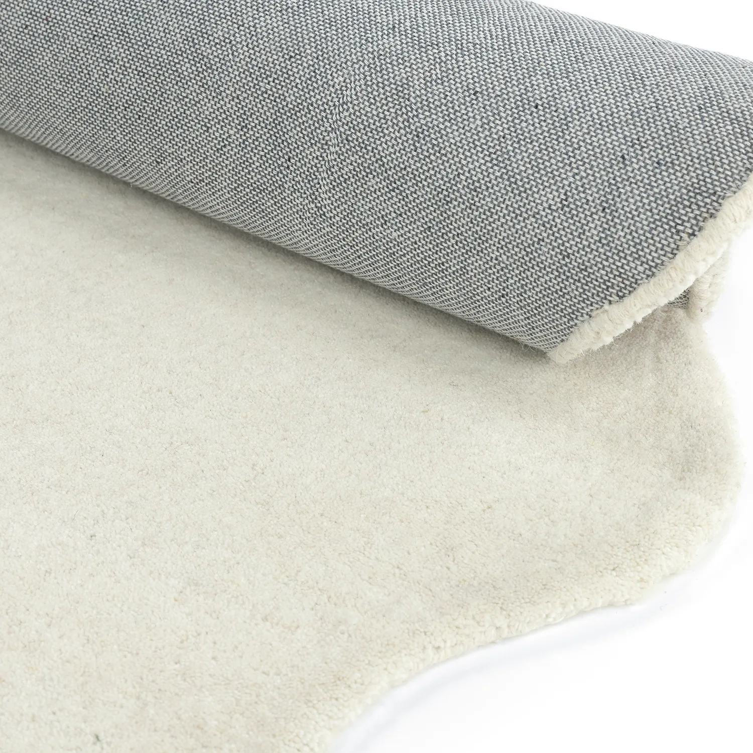 Vlnitý vlnený koberec - Diu Hand Tufted Wool Premium (bílý)