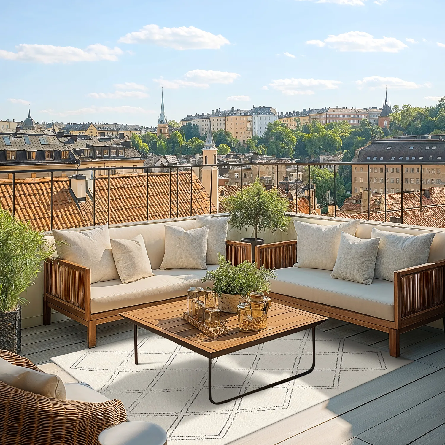 Koberec Indoor/Outdoor - Brussels Diamond (bílý)