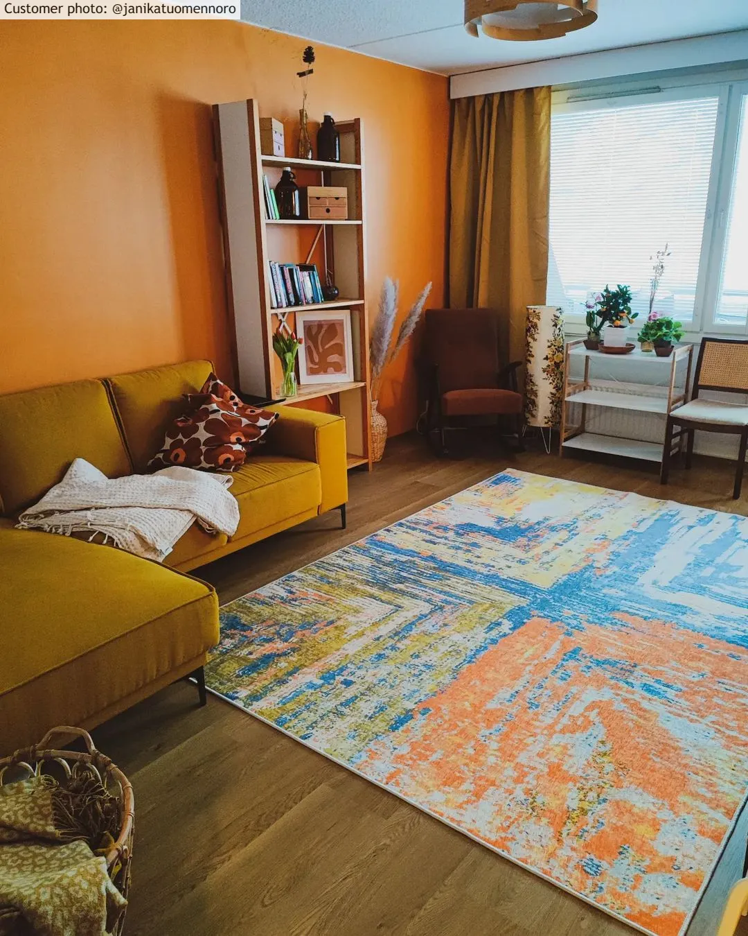 Wiltonský koberec - Tizzano (oranžová/vícebarevná)